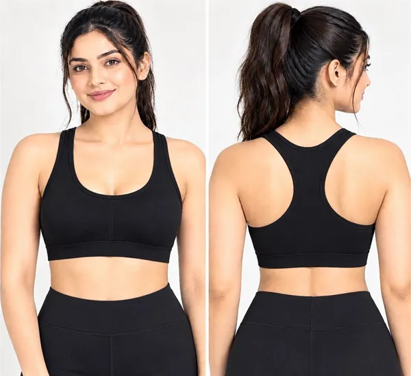 Black_Racerback_Sports_Bra_for_Women