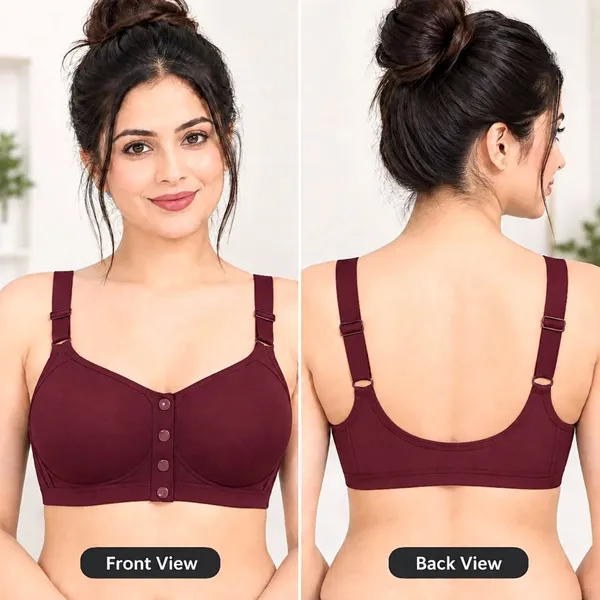 Maroon_Front_Closure_Bra_for_Women