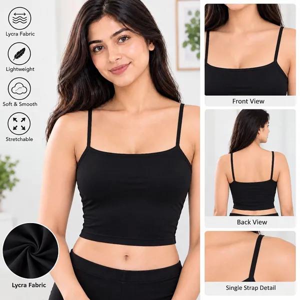 Beige_Stretchable_Padded_Camisole_For_Women