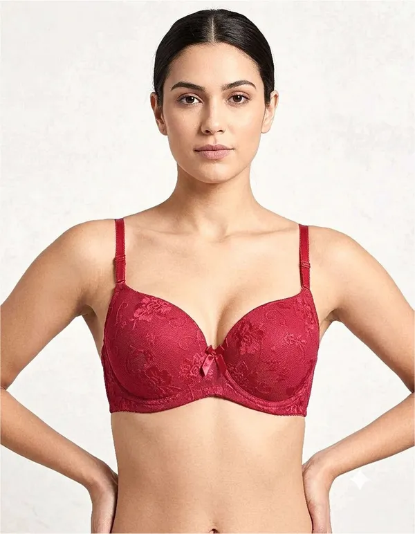 Maroon_Lace_Padded_Bra_for_Women
