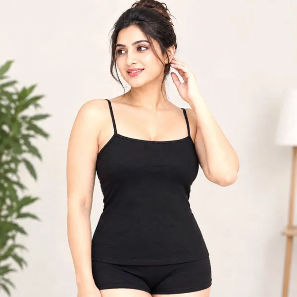 Black_Camisole_And_Shorts_Set_For_Women