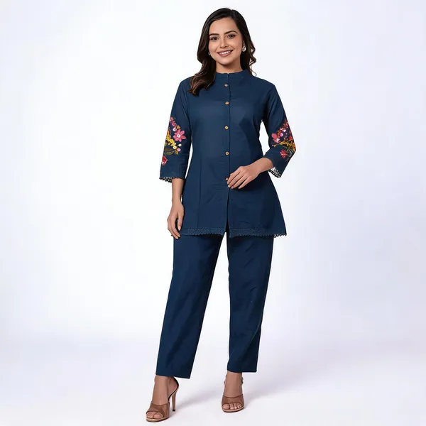 Navy_Blue_Cotton_Co-Ord_Set_For_Women