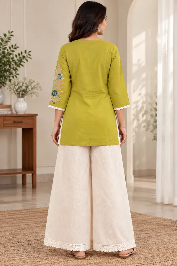 Mustard_And_Cream_Mal_Chandri_Co-Ord_Set_For_Women