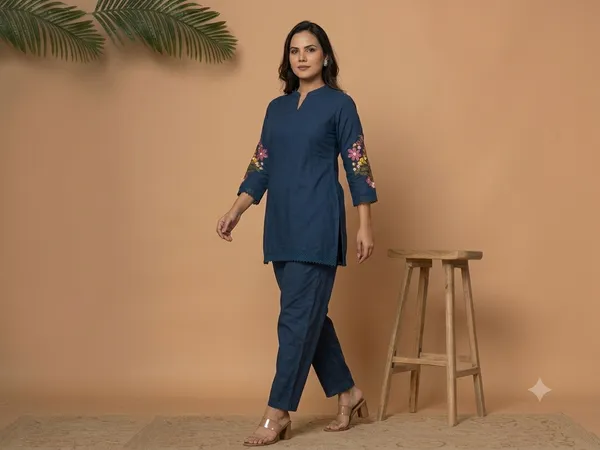 Navy_Blue_Cotton_Co-Ord_Set_For_Women