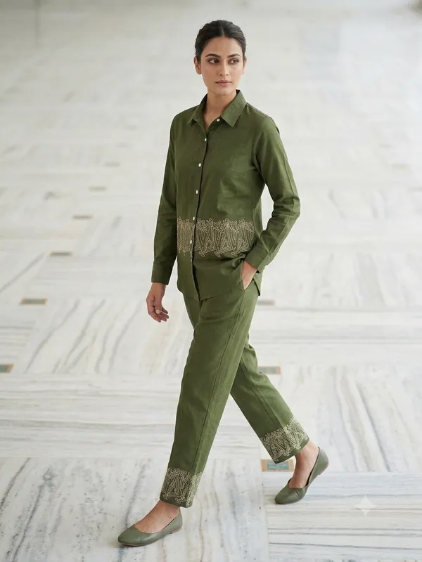 Green_Vertican_Fabric_Co-Ord_Set_For_Women