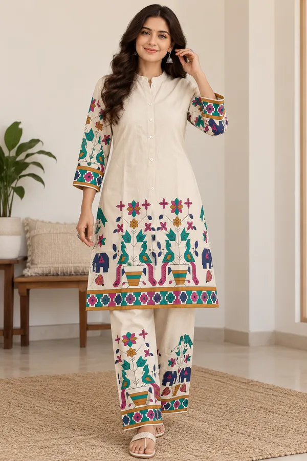 Off_White_Khadi_Co-Ord_Set_For_Women