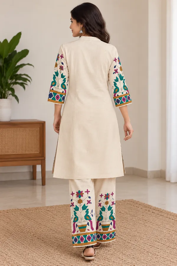 Off_White_Khadi_Co-Ord_Set_For_Women
