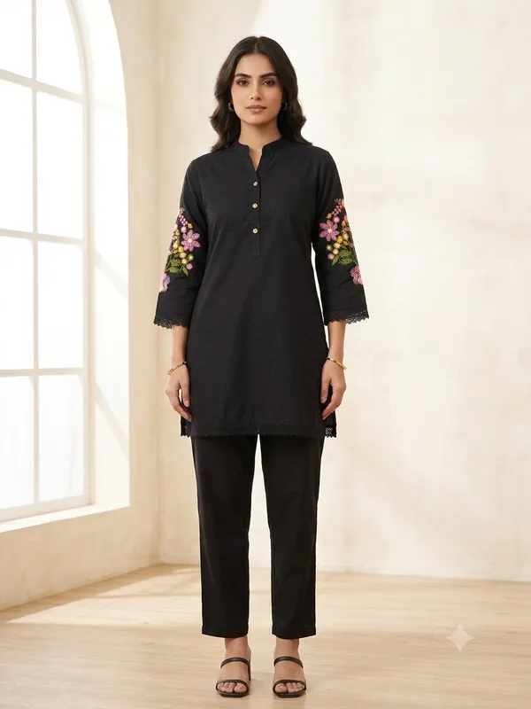 Black_Cotton_Co-Ord_Set_For_Women