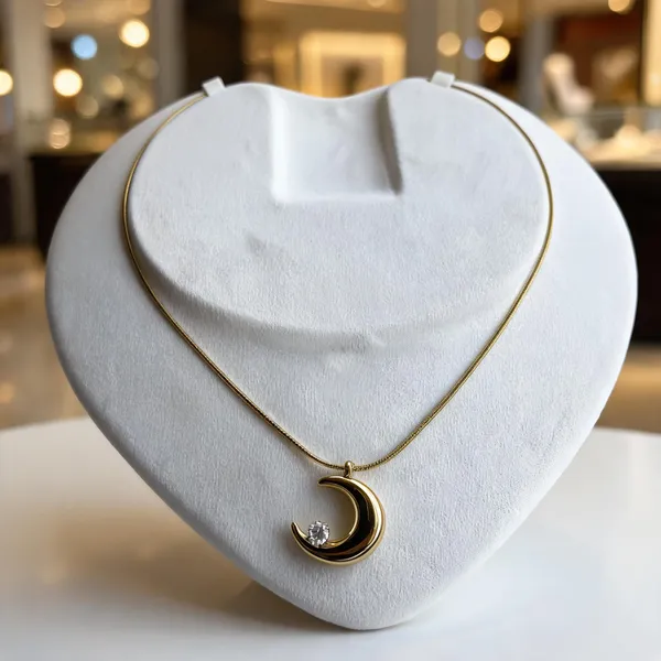 Gold_Stainless_Steel_Crescent_Moon_Pendant_Necklace_For_Women