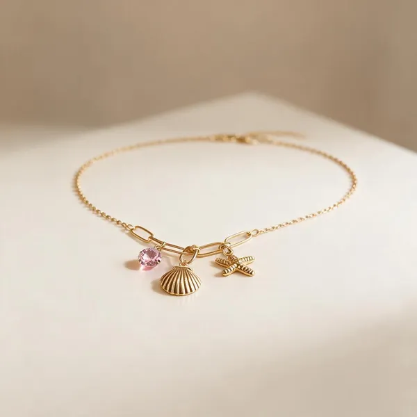 Gold_Stainless_Steel_Sea_Charm_Pendant_Necklace_For_Women