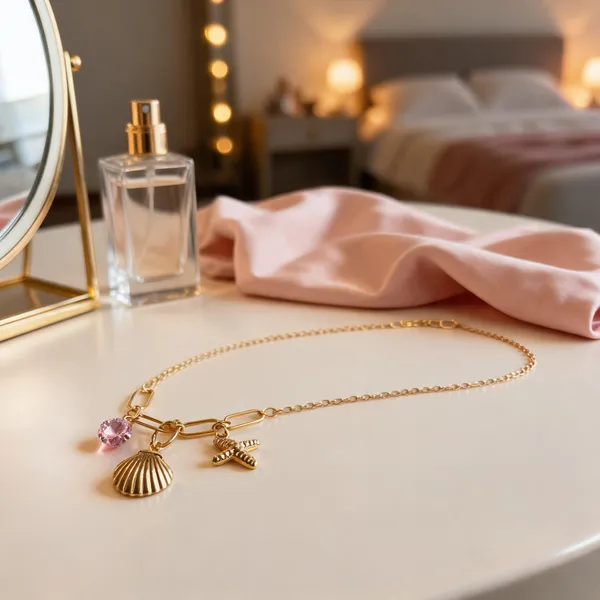 Gold_Stainless_Steel_Sea_Charm_Pendant_Necklace_For_Women