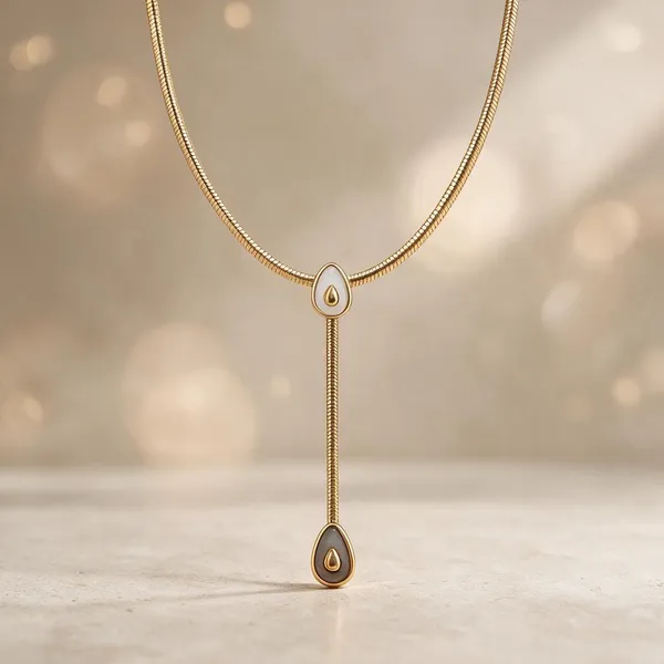 Gold_Stainless_Steel_Teardrop_Lariat_Necklace_For_Women