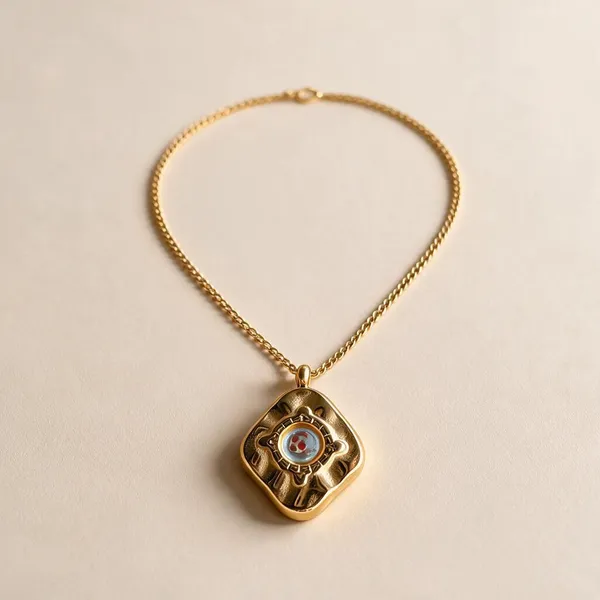 Gold_Stainless_Steel_Decorative_Pendant_Necklace_For_Women