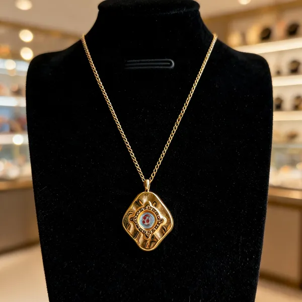 Gold_Stainless_Steel_Decorative_Pendant_Necklace_For_Women