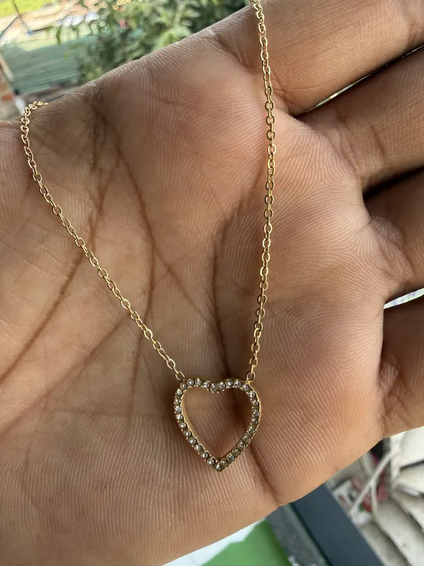 Gold_Stainless_Steel_Rhinestone_Heart_Pendant_Necklace_For_Women