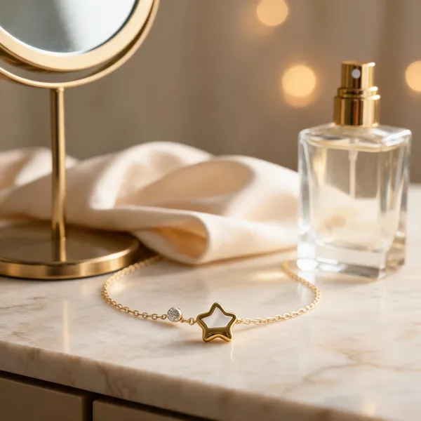 Gold_Stainless_Steel_Star_Pendant_Necklace_For_Women