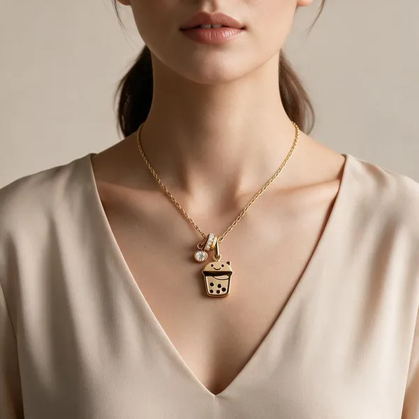 Gold_Stainless_Steel_Novelty_Pendant_Necklace_For_Women