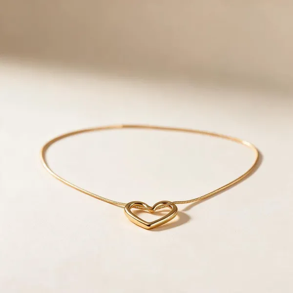 Gold_Stainless_Steel_Heart_Pendant_Necklace_For_Women