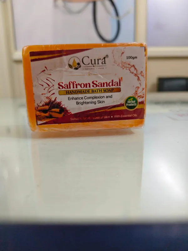 Cura_Saffron_Sandal_Neem_Handmade_Bath_Soap_-_Pack_Of_4