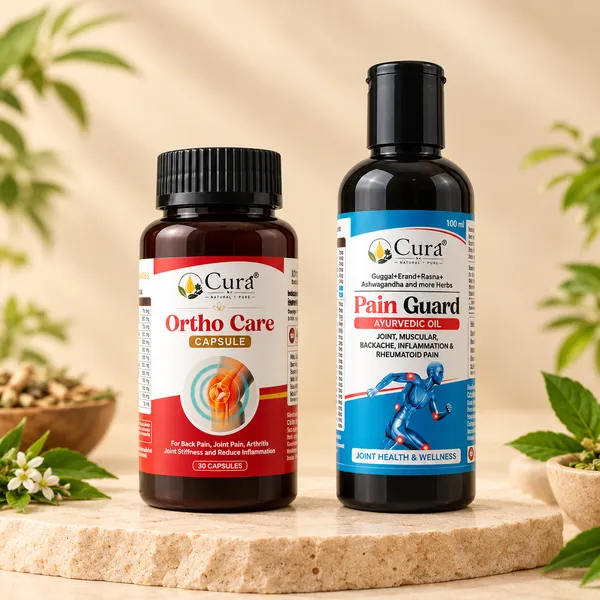 Cura_Ortho_Care_Shallaki_Guggul_Ayurvedic_Joint_Capsules_&__Guggul_Ashwagandha_Ayurvedic_Pain_Relief_Oil_Pack_Of_2