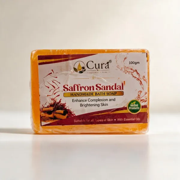 Cura_Saffron_Sandal_Neem_Handmade_Bath_Soap_-_Pack_Of_4
