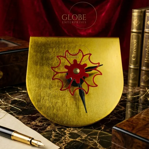 Brass_Floral_Quartz_Desk_Clock