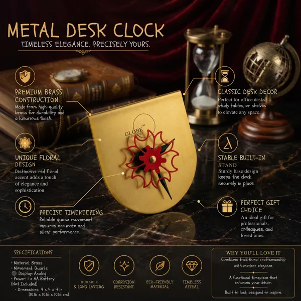 Brass_Floral_Quartz_Desk_Clock