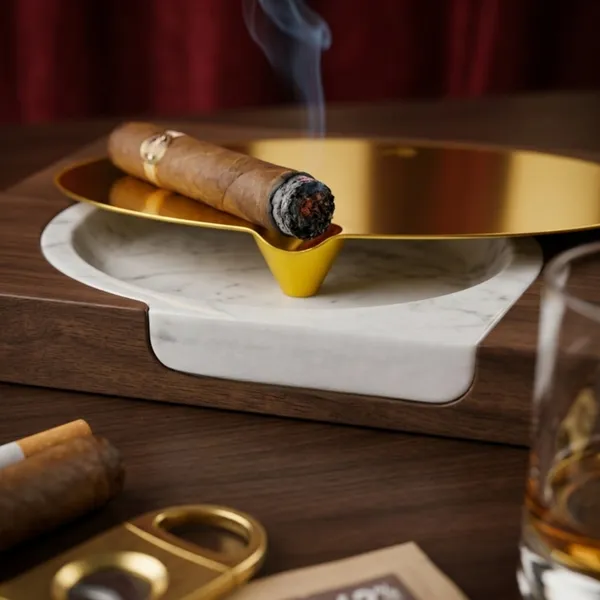 Gold_Metal_Round_Cigar_Ashtray
