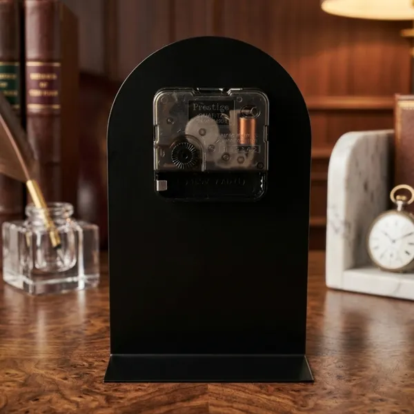 Black_Floral_Analog_Desk_Clock