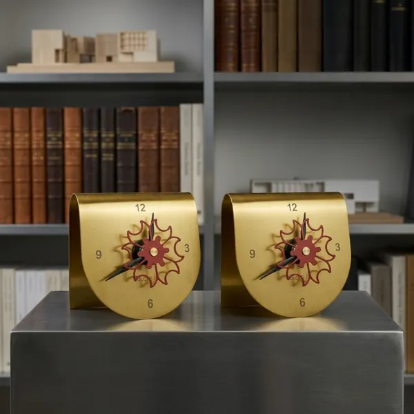 Gilded_Pairs_Modern_Curved_Metal_Desk_Clock_Set_(2_Pieces)_–_Matte_Black,_Gold_&_Silver_Finish