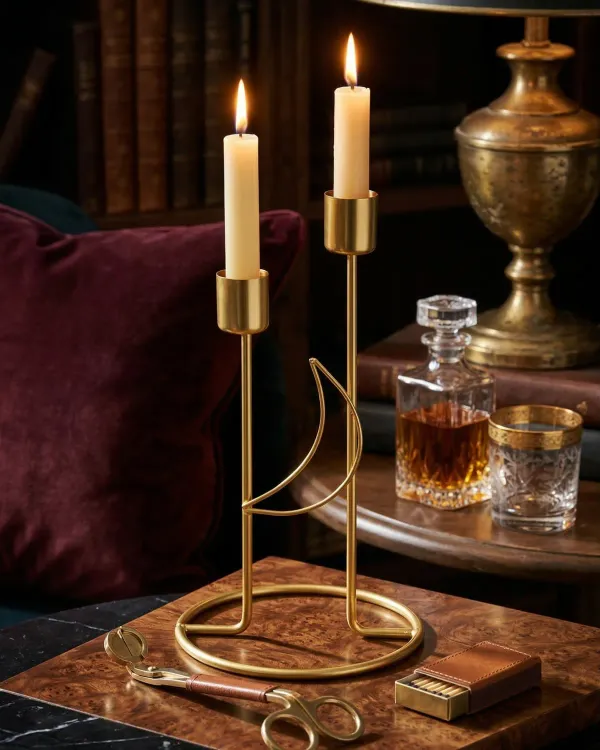 Gold_Crescent_Moon_Candle_Holder_(Set_of_2_Candle_Stand)_|_Modern_Home_Decor