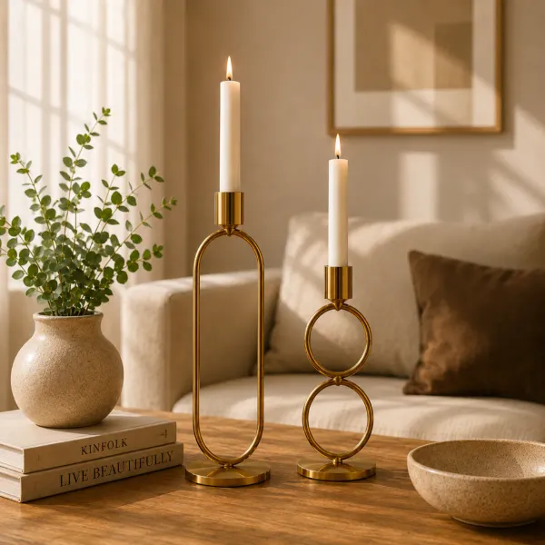 Gold_Modern_Geometric_Candle_Holder_Set_(Set_of_2)_|_Luxury_Table_Decor