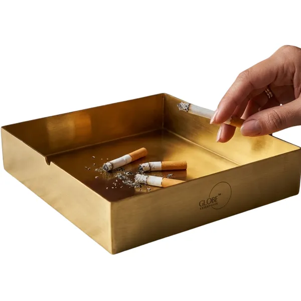 Gold_Metal_Rectangular_Cigarette_Ashtray