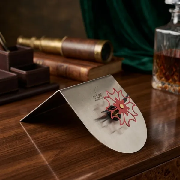 Silver_Metal_Floral_Analog_Desk_Clock