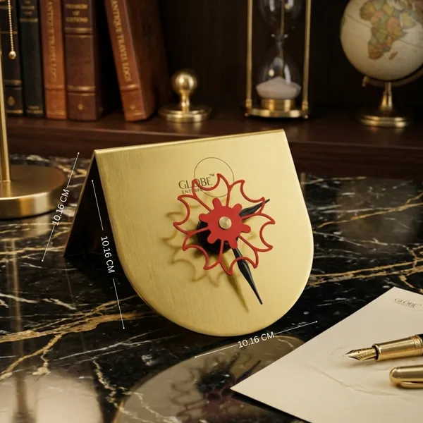 Brass_Floral_Quartz_Desk_Clock