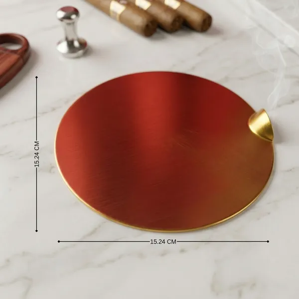 Gold_Metal_Round_Cigar_Ashtray