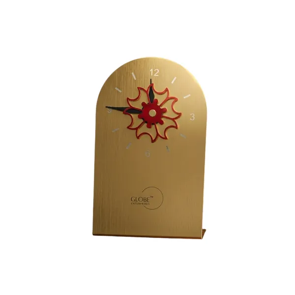 Gold_Metal_Floral_Desk_Clock