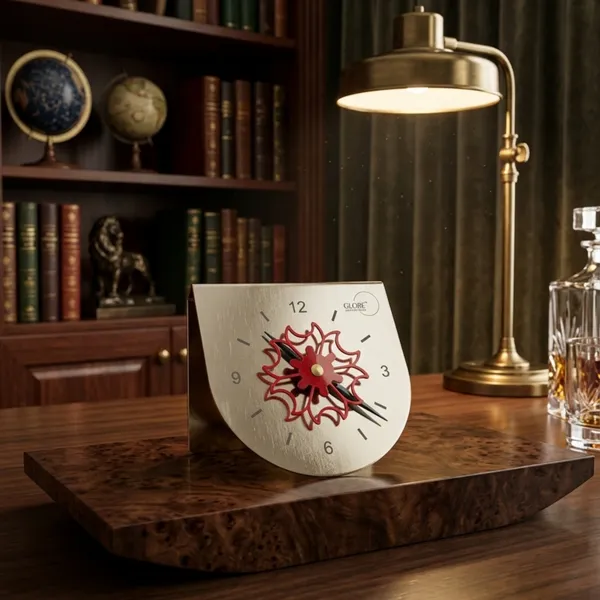 Silver_Metal_Artistic_Floral_Desk_Clock