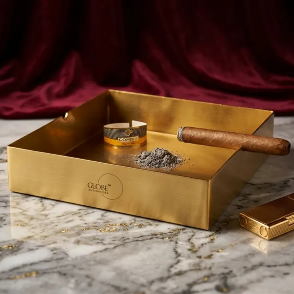 Gold_Metal_Rectangular_Cigarette_Ashtray