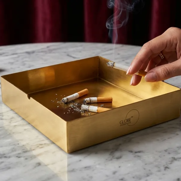 Gold_Metal_Rectangular_Cigarette_Ashtray