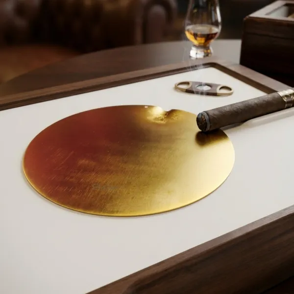 Gold_Metal_Round_Cigar_Ashtray