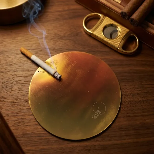 Gold_Metal_Round_Cigar_Ashtray
