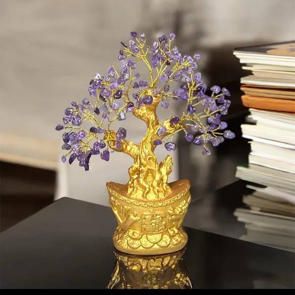 Gold-Tone_Metal_Purple_Crystal_Tree_Decorative_Showpiece
