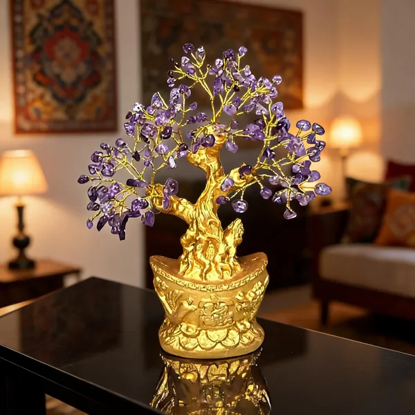 Gold-Tone_Metal_Purple_Crystal_Tree_Decorative_Showpiece