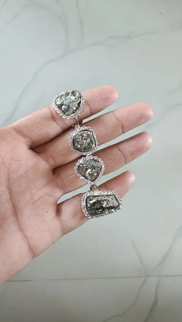 Silver_Tone_Druzy_Stone_Jewellery_For_Women