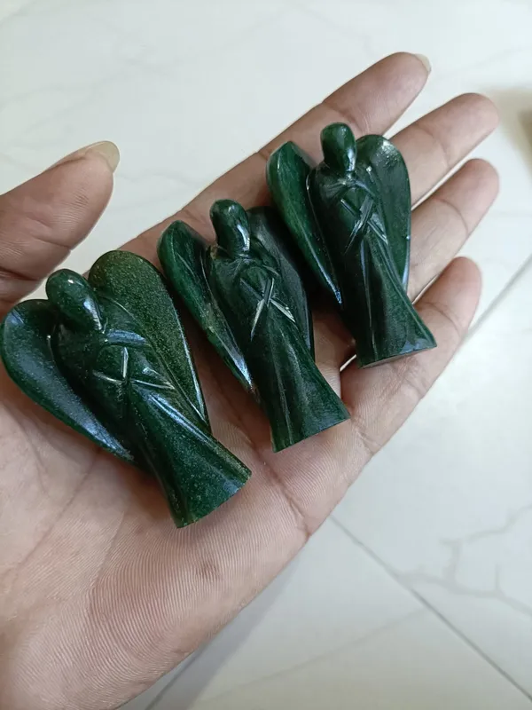 Green_Carved_Stone_Angel_Figurine_Set_Of_3