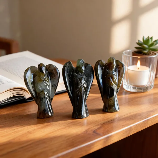 Multicolour_Polished_Stone_Angel_Figurine_Set_Of_3