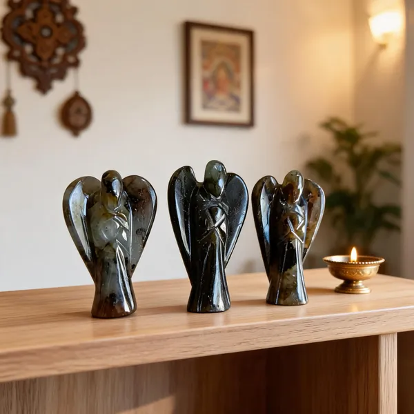 Multicolour_Polished_Stone_Angel_Figurine_Set_Of_3