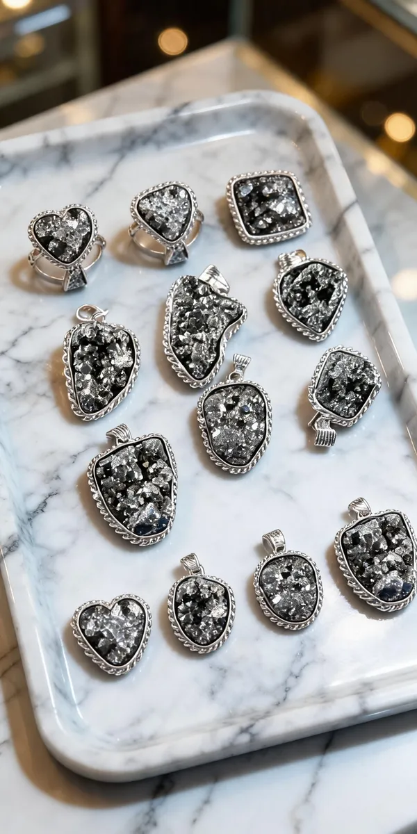 Silver_Tone_Druzy_Stone_Jewellery_For_Women