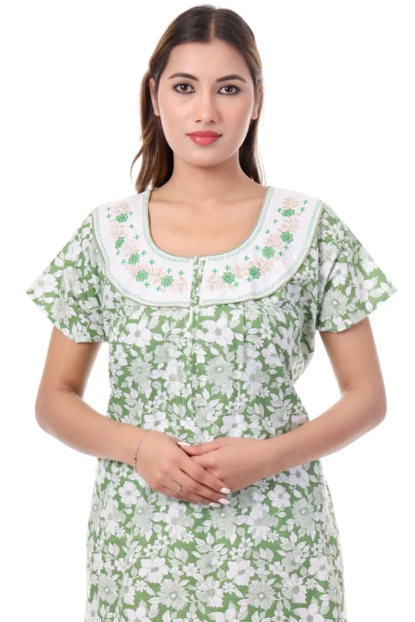 Green_Cotton_Casual_Nighty_For_Women
